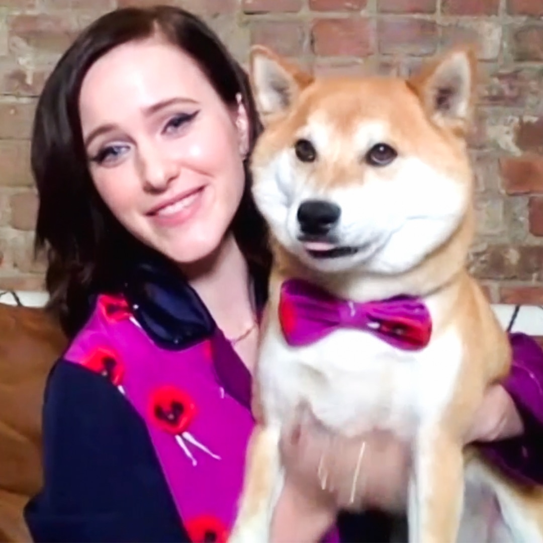 Rachel Brosnahan and Dog Winston Are Color-Coordinated for the 2020 Emmys--and for a Marvelous Cause